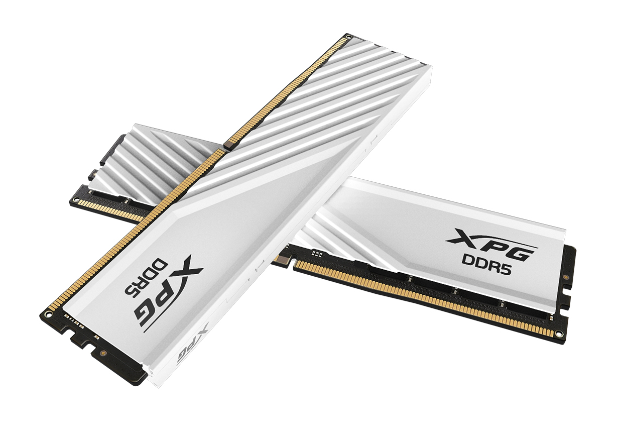 ADATA LANCER BLADE RGB DDR5 DIMM 32GB 6400MHz 2*16GB 32-39-39 1.4V WHITE DUAL TRAY