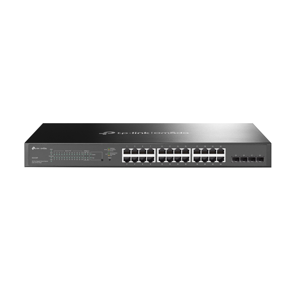 TP-Link SG2428P, Omada™ 28-Port Gigabit Smart Switch with 24-Port PoE+