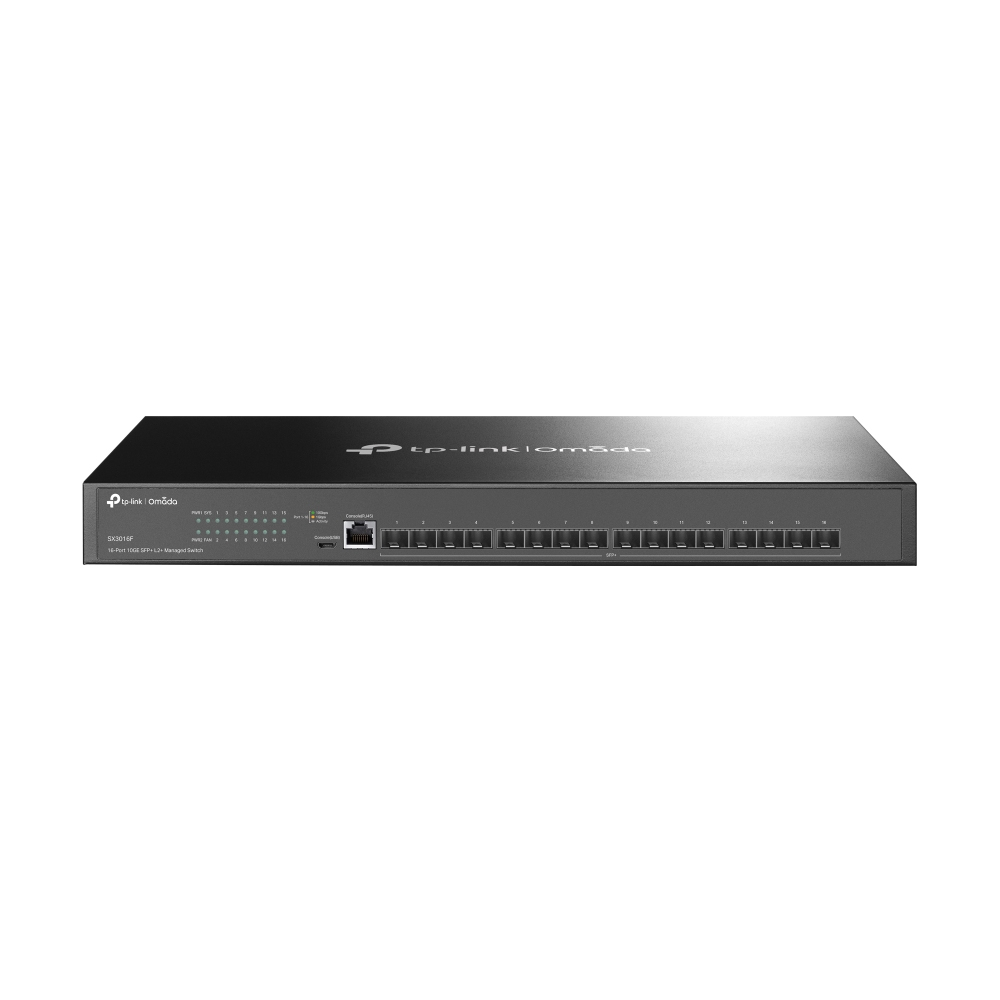 TP-Link SX3016F, Omada™ 16-Port 10GE SFP+ L2+ Managed Switch