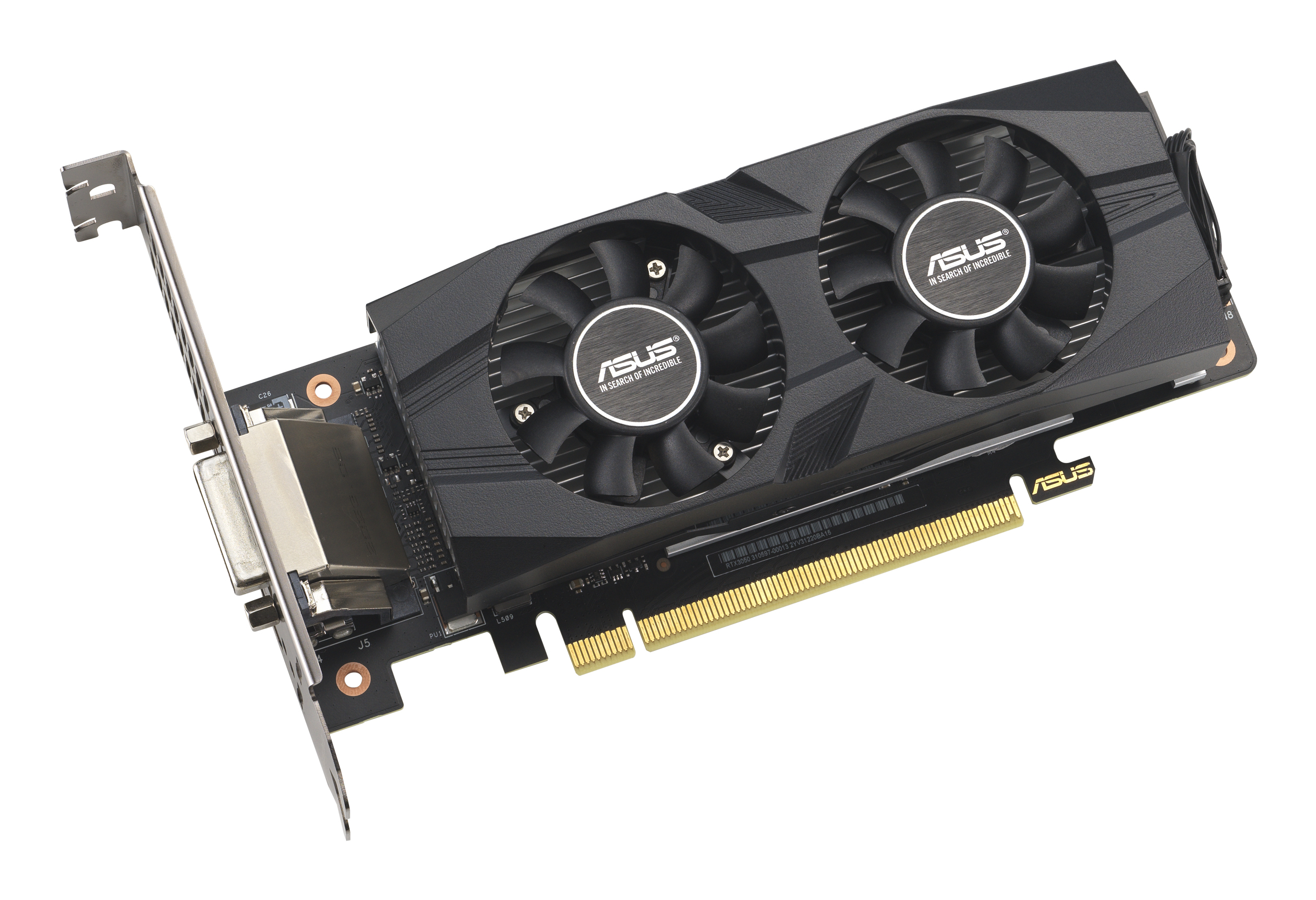 ASUS RTX3050-O6G-LP-BRK//RTX3050 DVI HDMI DP 6G D6; 90YV0KQ0-M0NA00