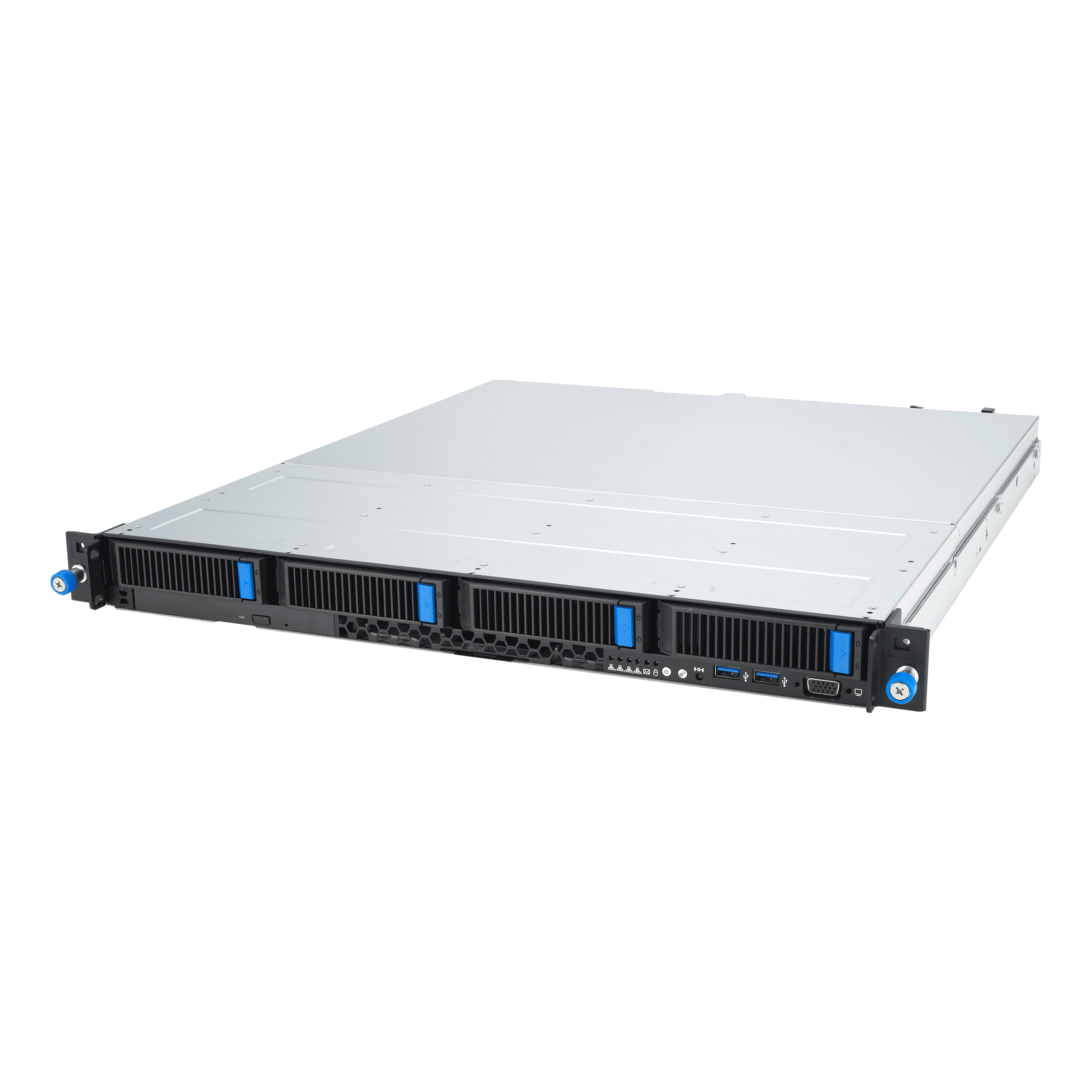 ASUS RS300-E12-RS4 1U, 1x Socket LGA1700 E-2400, 4 x DDR5 UDIMM ECC, 4 x 3.5'' (SATA/SAS/NVMe) HotSwap, Intel; RAID 0, 1, 5, 10, 1xPCI-Ex16, 1xPCI-Ex8, 1xPCI-Ex4, ASMB11-iKVM, 2x 450W 80 PLUS Gold