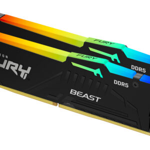Kingston 32GB 6000MT/s DDR5 CL30 DIMM (Kit 2*16Gb) FURY Beast RGB EXPO 1 Year Warrаnty