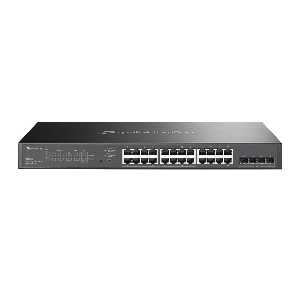 TP-Link SG2428LP, Omada 28-Port Gigabit Smart Switch with 16-Port PoE+