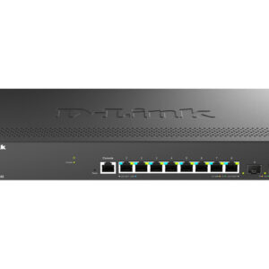 D-Link Управляемый L2 коммутатор, 8x2.5GBase-T, 2x10GBase-X SFP+, защита от статического электричества до 6 кВ, CLI, консольный порт RJ-45