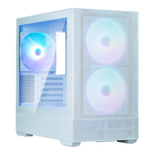 ZALMAN P30 AIR, MATX, WHITE, WINDOW, 2xCombo (3.5'' or 2.5''), 3x2.5", 1xUSB TYPE-C, 1xUSB3.0, FRONT 2x140mm ARGB, REAR 1x140mm ARGB