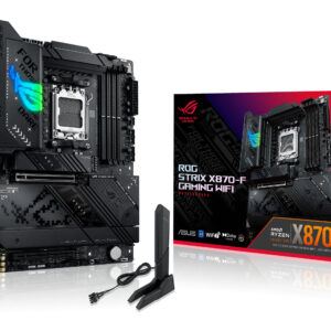 ASUS ROG STRIX X870-F GAMING WIFI, AM5, X870, 4*DDR5, 2*SATA, 4*M.2, 9*USB 3.2, 2*USB4, Type-C, 3*PCIx16, DP+HDMI, ATX; 90MB1IV0-M0EAY0