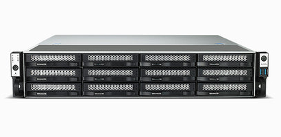 TerraMaster U12-500 Plus 2U 10C 1,7(4,7)GhzCPU/16Gb(64)/RAID0,1,10,5,6,JBOD/up to 12 HS SATA(3,5'/2,5')/2xM.2 2280 NVMe/ 1xPCIe/3xUSB3.2 1xUSB Type-c/HDMI/2x10GbE RJ-45/iSCSI/2xPS/1YW/no rails