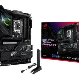 ASUS ROG STRIX Z890-F GAMING WIFI, LGA1851, Z890, 4*DDR5, 4*SATA, 5*M.2, 8*USB 3.2, 2*Type-C, 2*PCIx16, 2*Thunderbolt™ 4, HDMI+DP, ATX; 90MB1I40-M0EAY0