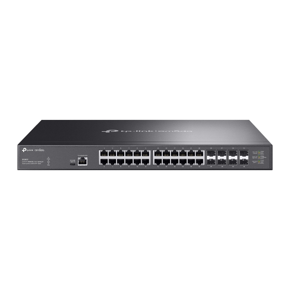 TP-Link SX3832, Omada 24-Port 10GBASE-T L2+ Managed Switch with 8 10GE SFP+ Slots
