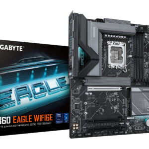 GIGABYTE B860 EAGLE WIFI6E, LGA1851, B860, 4*DDR5, 4*SATA, 2*M.2, 2*USB 3.2, 3*USB 2.0, 3*PCIx16, HDMI+2*DP, ATX