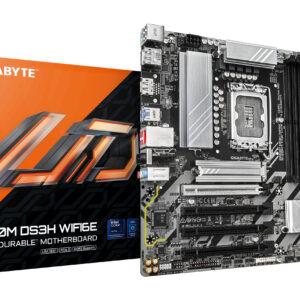 GIGABYTE B860M DS3H WIFI6E, LGA1851, B860, 4*DDR5, 4*SATA, 2*M.2,USB 3.2, 4*USB 2.0, Type-C, 5*PCIx16, HDMI+DP, mATX