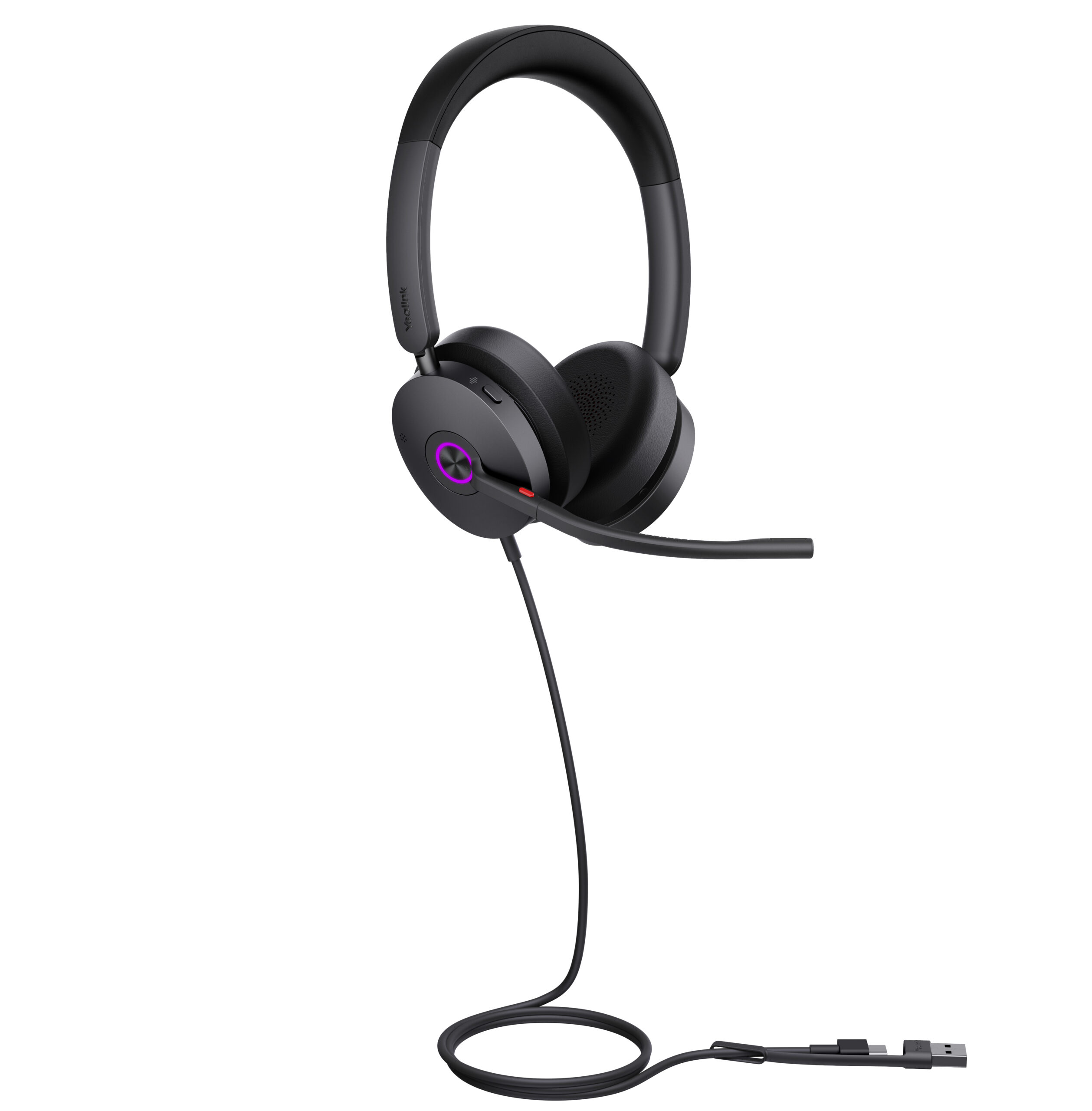 YEALINK UH48 Dual UC USB-C/A, Проводная, HD звук, Шумоподавление ANC, LED-индикатор, USB-C/A, шт