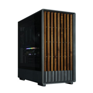ZALMAN P10 NAMU, MATX, BLACK, WINDOW, FRONT COVER WALNUT, 2x3.5", 3x2.5", 1xUSB TYPE-C, 1xUSB3.0, FRONT 2x120mm, REAR 1x120mm ARGB
