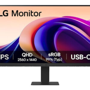 23,8" LG 24U631A-B, IPS, 2560 x 1440, 5ms , 250cd, 100Hz, HDMI+USB-C, black, Ex