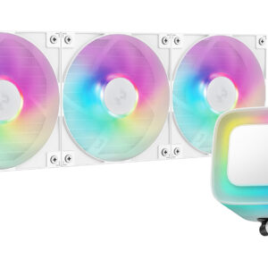DEEPCOOL LE360 WH V2 LGA1851/1700/1200/115X/AM5/AM4 (6шт/кор,TDP 300W, ARGB Lighting, Anti-Leak edition, PWM, TRIPLE FAN, белый) RET (R-LE360-WHAMMN-G-2)