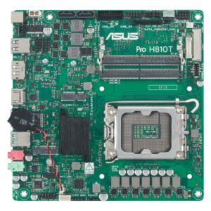 ASUS PRO H810T-CSM, LGA1851, H810, 2*DDR5, 2*SATA, 1*M.2, 2*USB 3.2, 2*USB 2.0, HDMI+DP, ITX; 90MB1LGM-M0EAYC