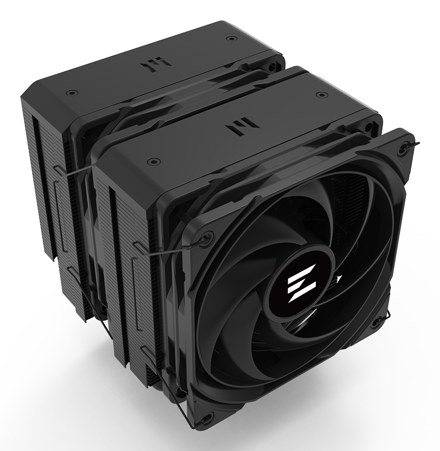 ZALMAN CNPS14X DUO BLACK, 2x120mm FANS, 6 HEAT PIPES, 4-PIN PWM, 600-2000 RPM, 29,7 DBA MAX, HYDRO BEARING, FULL SOCKET SUPPORT