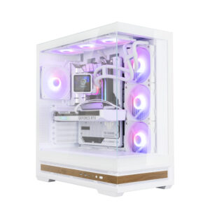 ZALMAN P40 NAMU, ATX, WHITE, WINDOW, WOODEN ELEMENTS, 2xCombo(2.5” or 3.5”), 1xUSB TYPE-C, 2xUSB3.0, SIDE 3x120mm ARGB, REAR 1x120mm ARGB