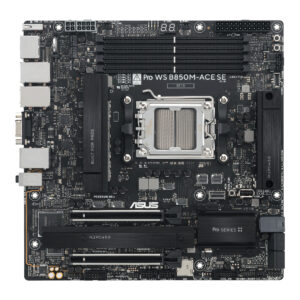 ASUS PRO WS B850M-ACE SE, B850, AM5, 4*DDR5, 4*SATA, 2*M.2, 1*USB 3.2, 6*USB 2.0, Type-C, 2*PCIx16, HDMI, mATX; 90MB1MN0-M0EAY0