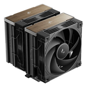 DEEPCOOL AK620 G2 LGA1851/1700/1200/115X/AM5/AM4 (8шт/кор, TDP 260W, PWM, DUAL Fan 120mm, 6 тепл. трубок, Copper Base, Wood-grain top cover, черный) RET (R-AK620G2-BKNNMN-GJD)