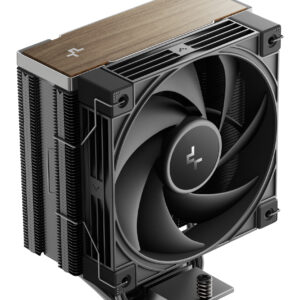 DEEPCOOL AK400 G2 LGA1851/1700/1200/115X/AM5/AM4 (12шт/кор, TDP 220W, PWM, Fan 120mm, 4 тепл. Трубки, Wood-grain top cover, черный) RET (R-AK400G2-BKNNMN-GJD)