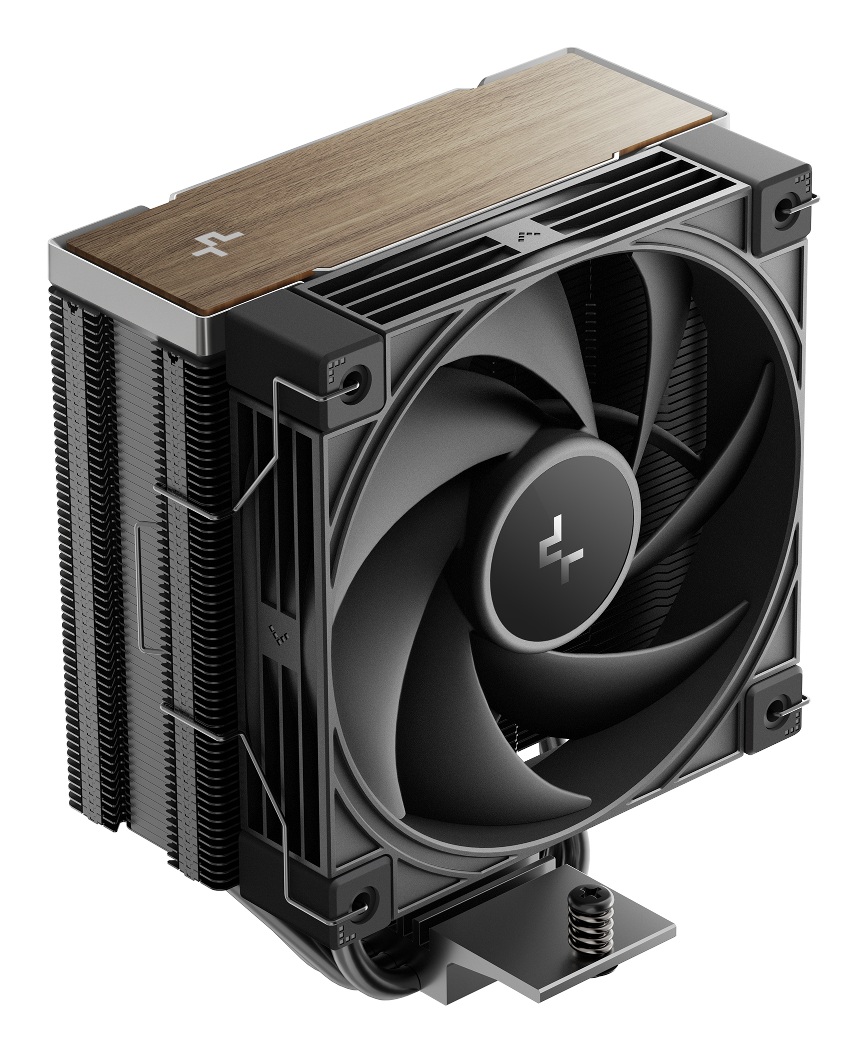 DEEPCOOL AK400 G2 LGA1851/1700/1200/115X/AM5/AM4 (12шт/кор, TDP 220W, PWM, Fan 120mm, 4 тепл. Трубки, Wood-grain top cover, черный) RET (R-AK400G2-BKNNMN-GJD)