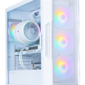 ZALMAN i3 NEO V2, ATX, WHITE, FRONT MESH, WINDOW, 2xCombo (3.5" or 2.5"), 1x2.5", 1xUSB Type C, 1xUSB3.0, FRONT 3x120mm FRGB, REAR 1x120mm FRGB
