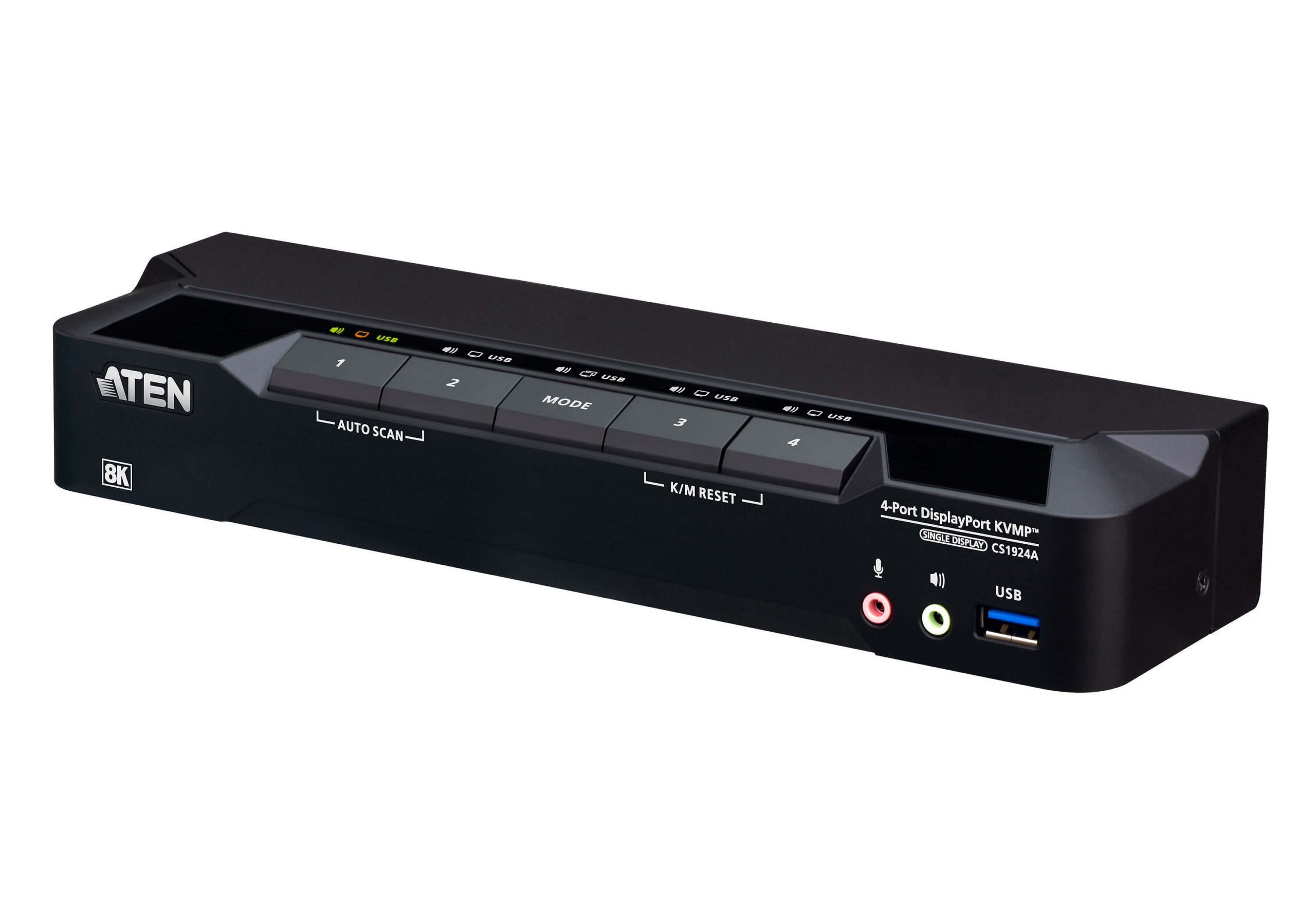 ATEN 4-Port USB 3.0 8K DisplayPort KVMP™ Switch