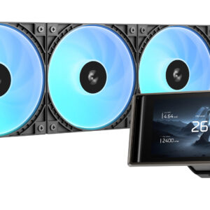 DEEPCOOL LT360 VISION ARGB LGA1851/1700/1200/115X/AM5/AM4 (6шт/кор,TDP 300W, ARGB Lighting, Anti-Leak edition, PWM, TRIPLE FAN) BOX (R-LT360VISION-BKAMMC-G-1)