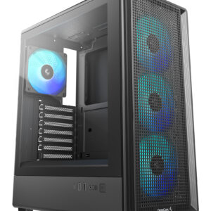 Deepcool CC550 4F, TG, 4x120mm ARGB Fan, mini-ITX, mATX, ATX, черный (R-CC550BKANA4-G)