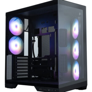 ZALMAN D50, ATX, BLACK, WINDOW, 1xCombo (2.5'' or 3.5''), 2x2.5'', 2x3.5'', 1xUSB TYPE-C, 2xUSB3.0, SIDE 3x120 ARGB, REAR 2x120 ARGB
