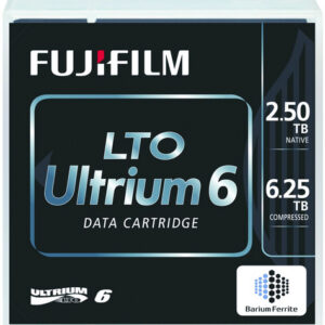 FUJIFILM LTO-6 Ultrium 2.5TB(6.25TB RW) labelled Data Cartridge (analog C7976A)