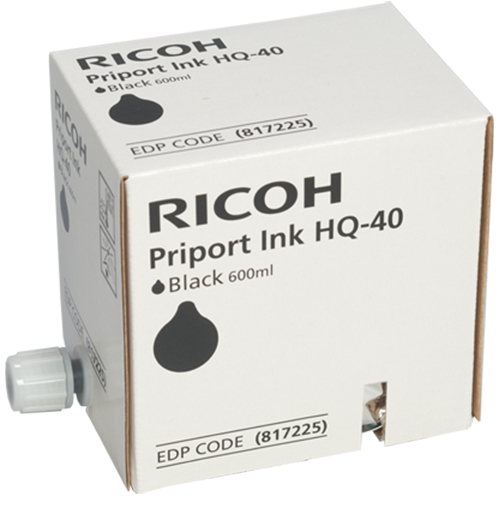 Ricoh type HQ40 Ink Cartridge Pack black forPriport JP4500/DX4542/4545/DD4450 (5x600ml). Официальный поставщик Ricoh