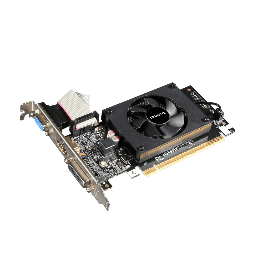 GIGABYTE GT710 2GB LP//GT710, HDMI, DVI, D-Sub, 2G,D3