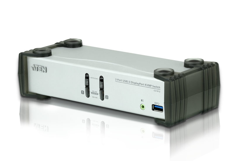 ATEN 2-Port USB 3.0 DisplayPort KVMP™ Switch (Cables included)