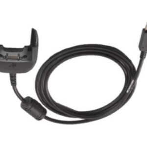 Zebra ASSY: MC33/34 USB cable provides both USB communications and charging support with a USB-A connector, the cable length is 60 inches.