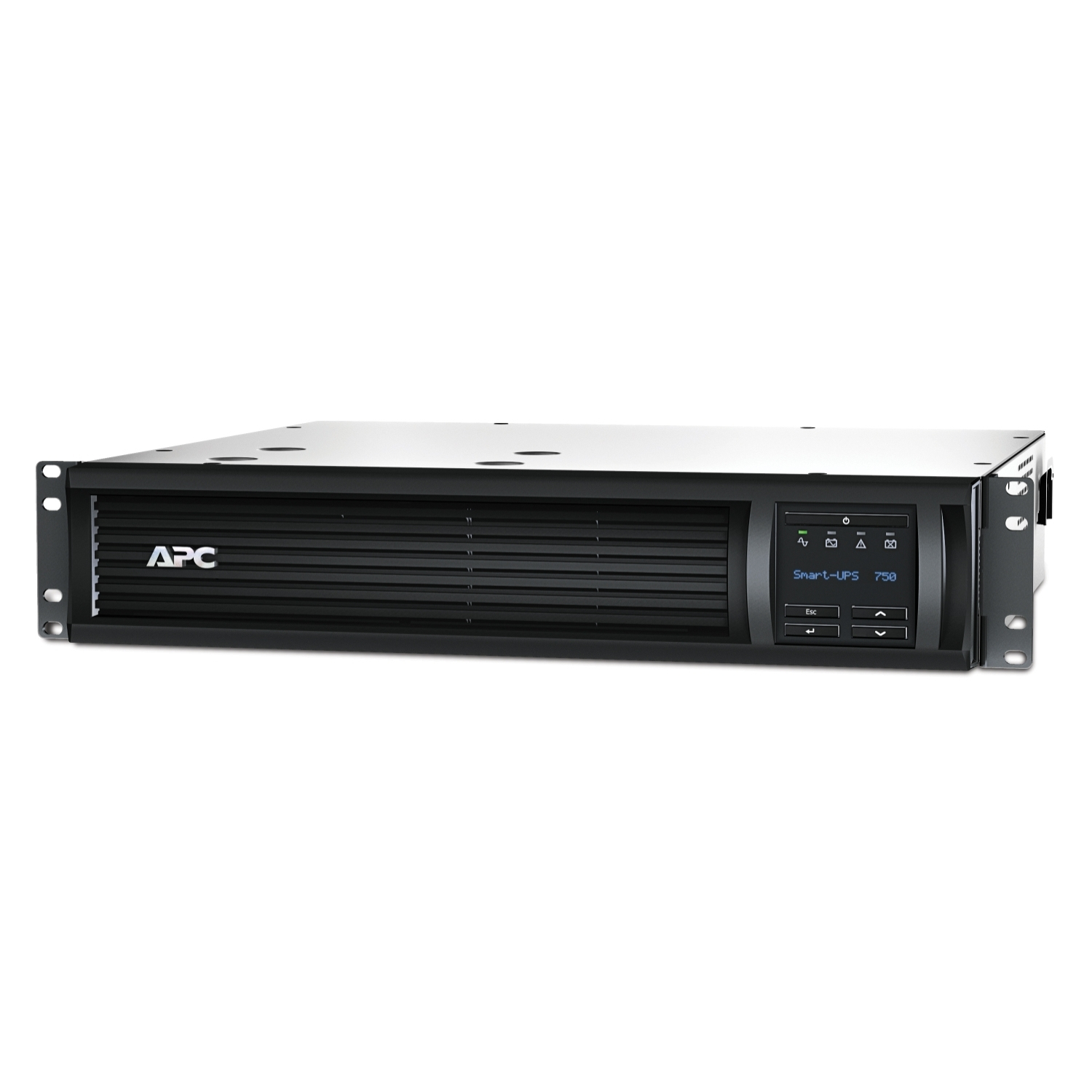 APC Smart-UPS 750VA/500W, RM 2U, Line-Interactive, LCD, Out: 220-240V 4xC13 (2-Switched), SmartSlot, USB, SmartConnect, Black, 1 year warranty (замена SMT750RMI2U)
