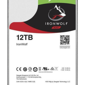 Seagate IronWolf NAS HDD 3.5" SATA 12Tb, 7200 rpm, 256Mb buffer, 512e, ST12000VN0008, 1 year