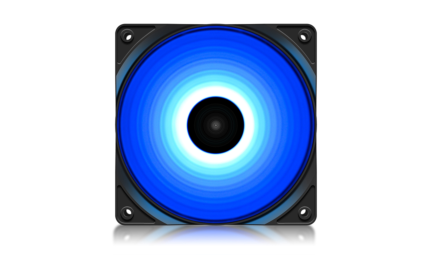 DEEPCOOL RF120B 120x120x25мм (96шт./кор, LED Blue подсветка, 1300об/мин) Retail (DP-FLED-RF120-BL)