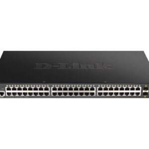 D-Link PROJ Управляемый L2 PoE-коммутатор, 48x1000Base-T PoE, 4x10GBase-X SFP+, PoE-бюджет 370 Вт, CLI, консольный порт RJ-45