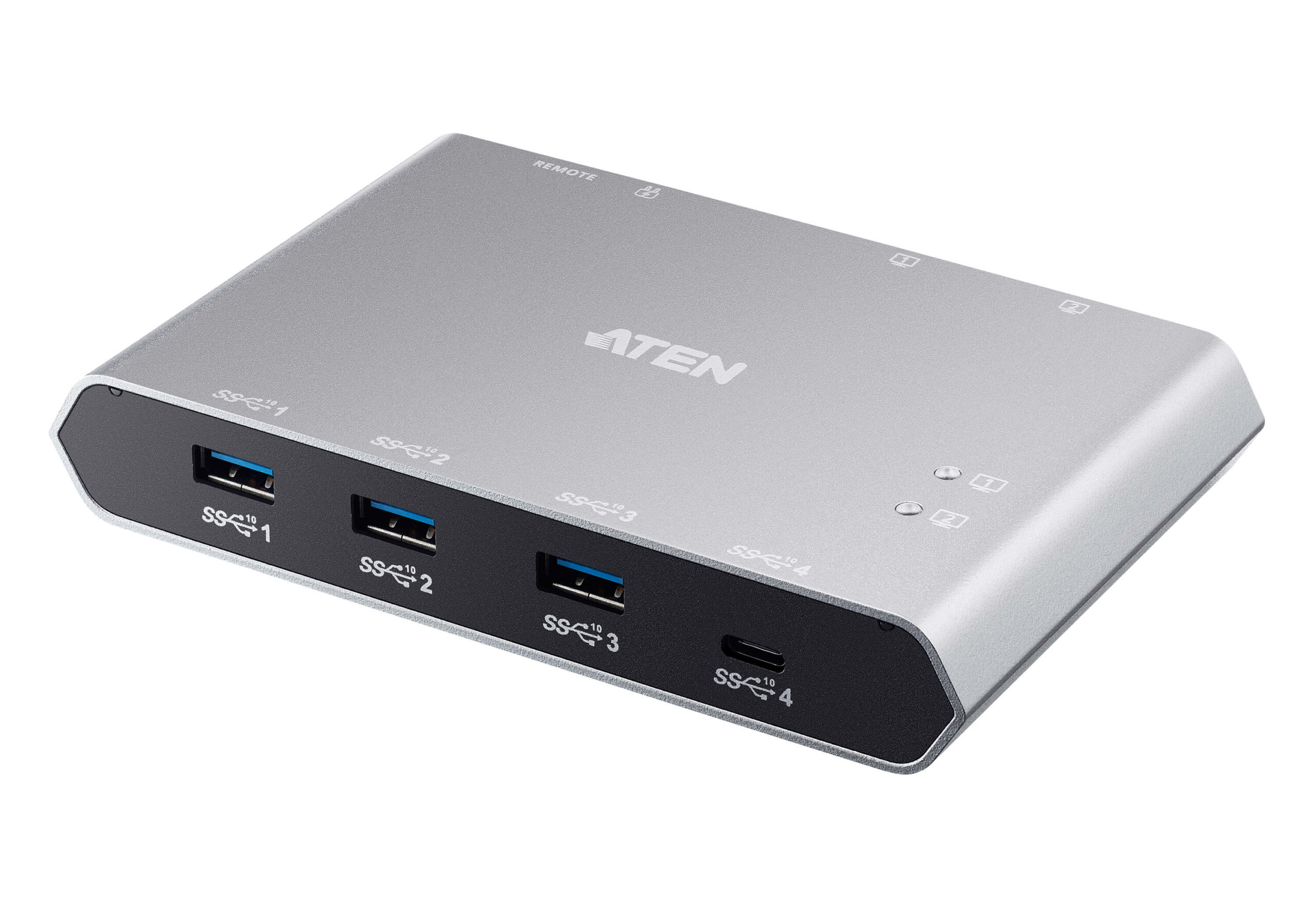 ATEN 2-Port USB-C Gen 2 Sharing Switch with Power Pass-through