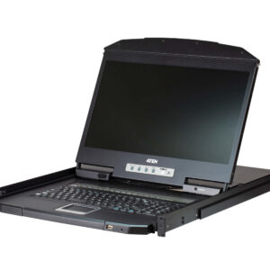 ATEN 18.5" 16-Port PS/2-USB VGA Single Rail WideScreen LCD KVM Switch