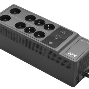 APC Back-UPS ES 850VA/520W, 230V, 8 Schuko (2 Surge & 6 batt.), USB, USB charge(type A,C), Data/DSL protect.,(BE700G-RS, BE850G2-RS analogue), 1 year warranty