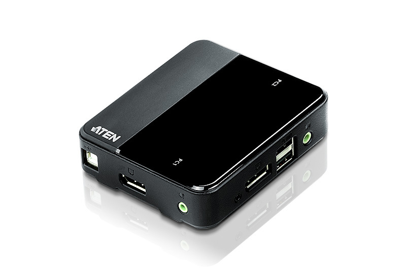 ATEN 2-Port USB DisplayPort/Audio KVM Switch (4K Supported and Cables included)