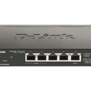 D-Link Настраиваемый L2 PoE-коммутатор, 4х1000Base-T (2x1000Base-T PoE), 1x1000Base-T PD-порт, PoE-бюджет 18 Вт, питание только по PoE