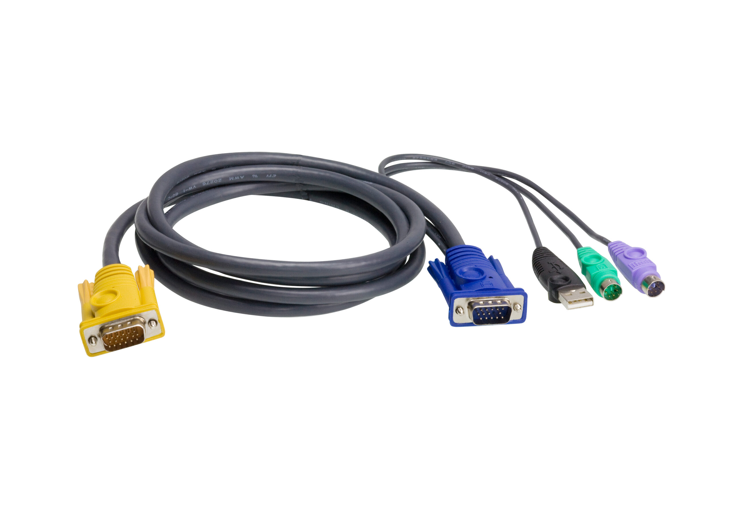 ATEN USB-PS/2 3.0M HYBRID CABLE., 3m