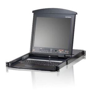 ATEN 16P CAT-5 HIGH DENSITY DUAL RAIL LCD KVM