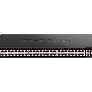 D-Link PROJ Управляемый L3 стекируемый коммутатор, 48x1000Base-T, 2x10GBase-T, 2x10GBase-X SFP+, CLI, порт управления 1000Base-T, консольный порт RJ-45