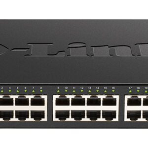 D-Link PROJ Настраиваемый L2+ коммутатор, 24x10GBase-T, 4x25GBase-X SFP28, CLI, консольный порт RJ-45