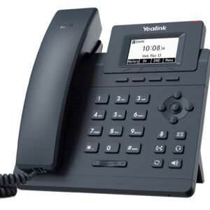 YEALINK SIP-T30, 1 аккаунт, 2.3" LCD-экран 132х64, шт. БП в комплекте